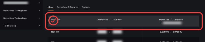바이비트 PC Maker/Taker 수수료 표