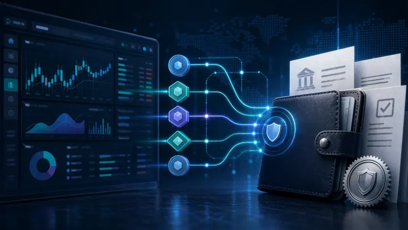 USDC 입금 전에 거래소 네트워크와 공식 지원 범위를 함께 대조하는 흐름을 보여주는 대표 이미지