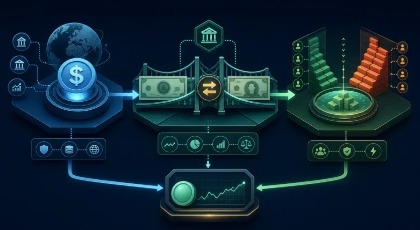 달러 기준, 원화 환율, 거래소 주문이 USDT 원화 가격으로 이어지는 구조