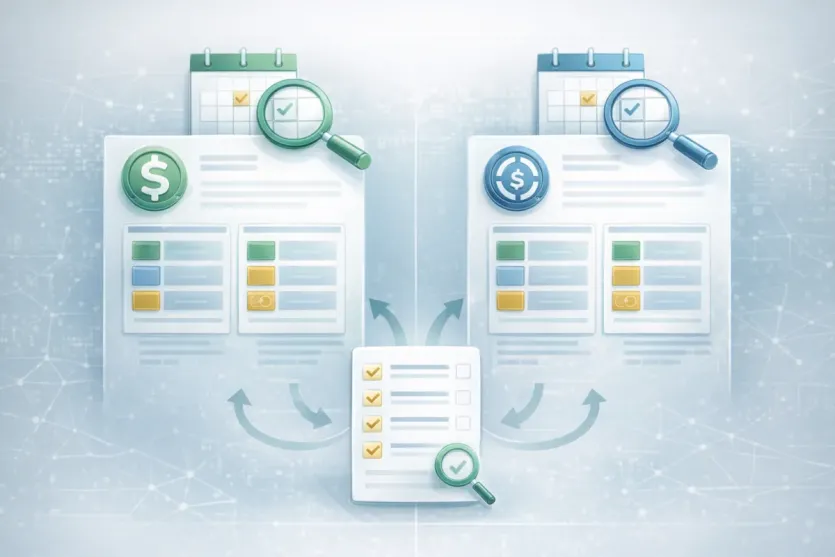 USDT와 USDC 준비금 공시를 같은 날짜와 항목 기준으로 비교하는 체크리스트