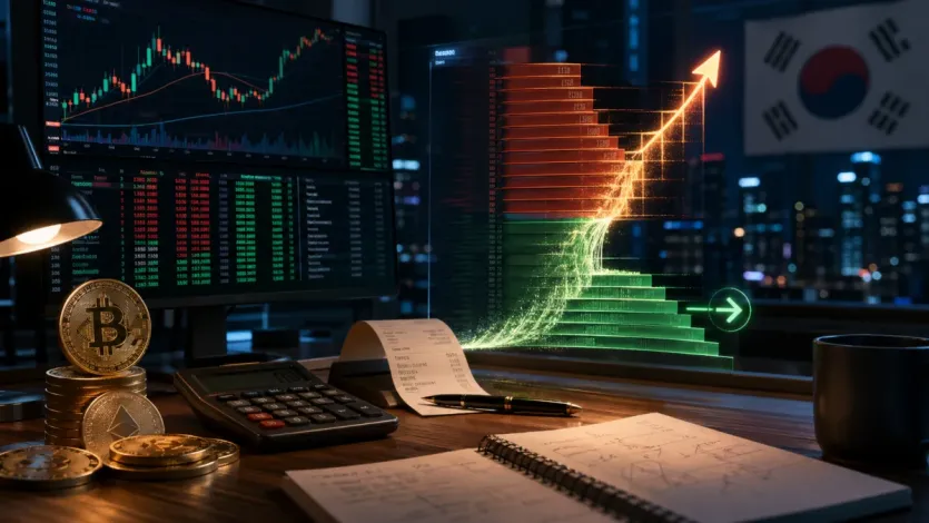 시장가 주문이 여러 호가를 밀어 올리며 실제 매수 비용이 커지는 흐름을 보여주는 대표 이미지