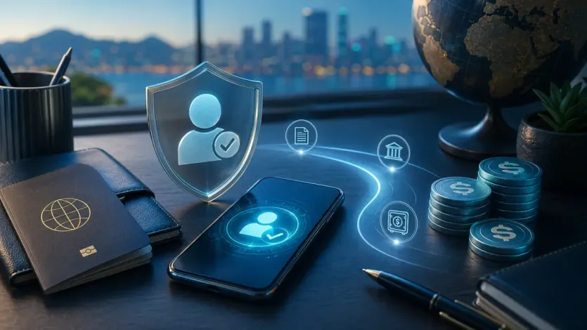 해외거래소 KYC 준비와 입금 전 확인 흐름을 보여주는 대표 이미지