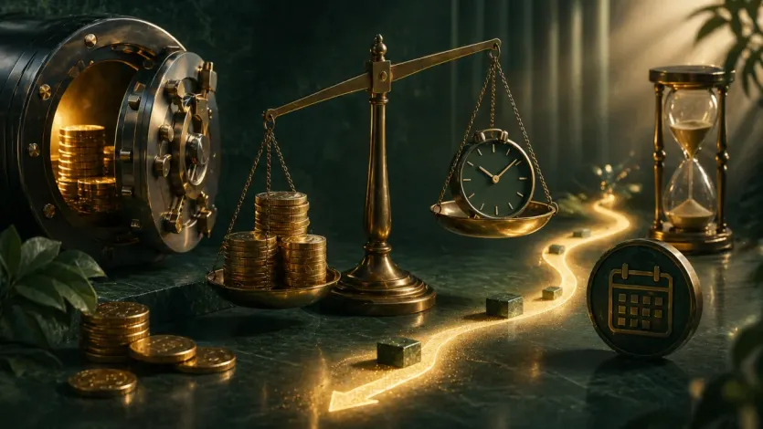 실제로 남는 금액이 출금 시점과 패널티 구조에 따라 달라지는 점을 보여주는 이미지