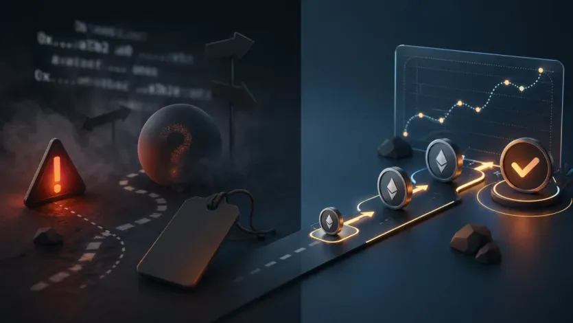 송금 전에 멈춰야 하는 신호와 소액 테스트의 필요성을 보여주는 이미지