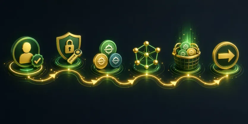 자동 예치 전 계정 확인부터 상환 확인까지 이어지는 준비 순서 이미지