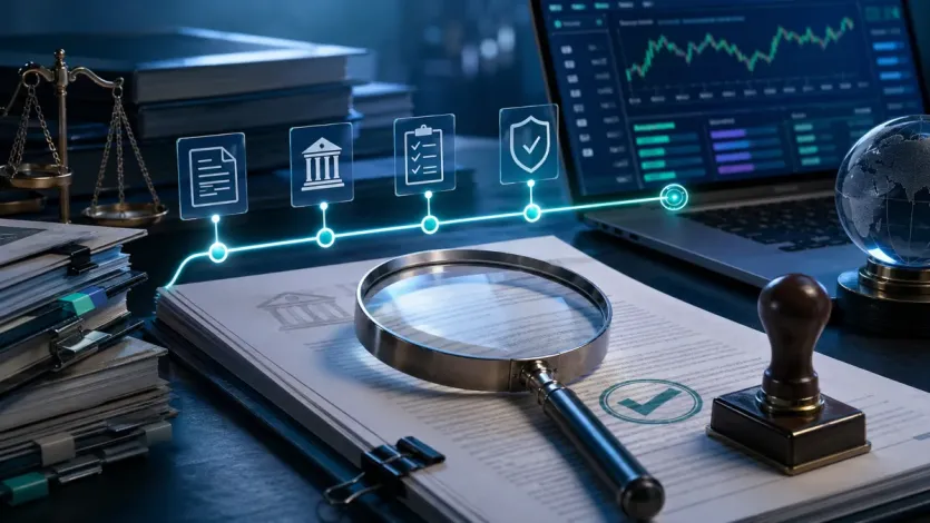 CLARITY와 GENIUS 법안 관련 뉴스를 실제 적용 조건으로 검증하는 대표 이미지