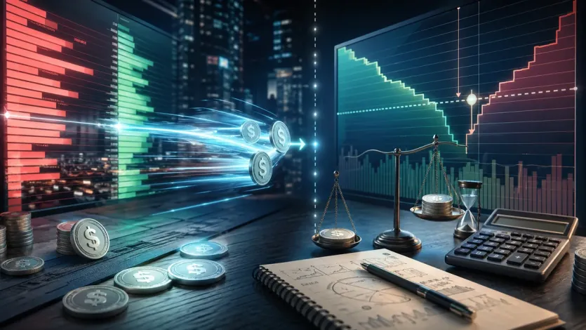 시장가와 지정가, 호가 깊이, 수수료를 함께 비교해 총매입단가를 판단하는 대표 이미지